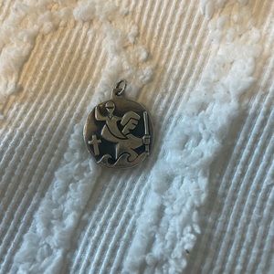 Round St. Christopher Medal Charm Retired